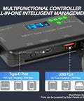 10A MPPT Solar Charge Controller For 12V Off Grid Systems With 30V Max VOC 22W Type C Quick Charge And 18W USB Fast Charge LCD