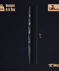 Hardcore 6.5 Inch Twisted Scriber Tool For Metal Etching And Intaglio Tracing double ended scribing pen on black background.