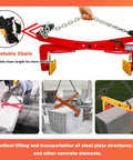Built Like A Tank Heavy Duty Stone Lifting Clamps To Move Granite Slabs And Marble Bricks With Rock Solid Grippers Up To 1300Kg Capacity Self Locking Alloy Steel Grabber For Jobsites And Weekend Hustles with adjustable chain.
