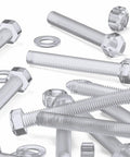 Kickass Clear Acrylic Hex Bolt Fastener Kit Paired With Nuts And Washers M8 X 60mm Knockout Transparent Hardware Pack showcasing clear acrylic bolts and nuts.