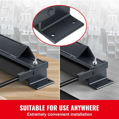 Box And Pan Brake 48 Inch Sheet Metal Bender for 0 to 130 Degree Bends Portable Mini Metal Brake installation brackets