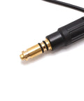 15 Foot MIG Welding Gun Stinger For Lincoln Magnum 100L K530-6 Replacement Torch With 0.6-0.8mm Wire, close-up of brass connector