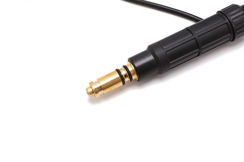 15 Foot MIG Welding Gun Stinger For Lincoln Magnum 100L K530-6 Replacement Torch With 0.6-0.8mm Wire, close-up of brass connector