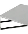 Game Changing Steel V Block Manual Work Positioner Attachment For Smooth Heavy Loads Adjustable Hand Crank Fits Confined Spaces Easy Install No Sweat Rigging Gear 16 By 16 By Three Quarter Inches at an angle showing the clamping surface.
