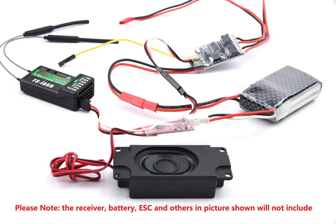 Beefy Diesel Engine Sound Module For RC Cars, Frequency-Converted Engine Roar Speaker Kit, Realistic Throttle-Driven Diesel Noise