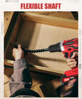 Person using 20V Max Cordless Drill Kit With Battery And Charger, Variable Speed 19-Position Clutch, 3/8-Inch Keyless Chuck