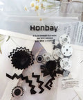 Honbay 6-piece metal servo arm kit with 25T aluminum round discs and screws for RC hobby