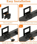 Instructions for setup of Keep Your Mattress Locked Tight With These Adjustable Non Slip Grippers For Metal Bed Frames And Box Springs Quick No Tools Setup Stops Nighttime Shifting Cold 6 Piece Retainer Bars Black.
