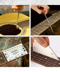 All In One 25 Piece Guitar Repair Kit With Carry Case For Acoustic Electric Ukulele Bass Banjo Tools in use on guitar