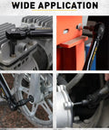 Impact Hex Socket Set 36-Piece With Adapters in use on machinery, showcasing various applications with Cr-V steel sockets.