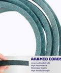 Aramid Reinforced Rear Engine Rider Belt 1/2 In By 73.75 In Replacement For Snapper Murray Simplicity close-up texture