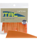 High Profile 2.25 Inch Orange Arrow Vanes 36 Pack For Stable Flight Archery Fletching Vanes For Arrows Durable Bonding Design