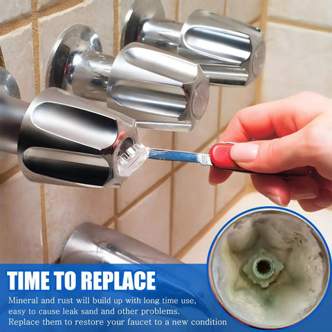 3 Piece Metal Shower Knob Replacement For Pfister Verve Tub And Shower Faucet Handle Remodel Kit with easy swap installation