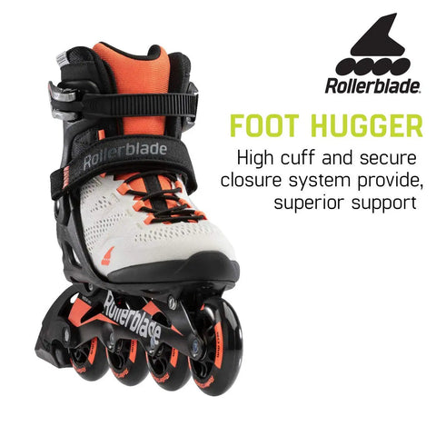 Macroblade 80 Women's Fitness Inline Skates For Casual Cruising And Entry Level Training, Stable Cuff For Balance, Breathable Form Fit Liner