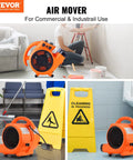 Beast Mode Air Mover Carpet Dryer 0.25 HP 1000 CFM Portable Floor Blower with adjustable angles shown in home and commercial settings.