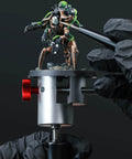Handheld Fixture Vise Tool For Precise Handheld Modeling And Micro Build Work, CNC Machined with dual guide rails holding a model