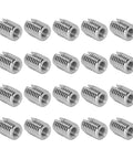 20 Piece Slotted Stainless Steel Self Tapping Threaded Inserts Set, Heavy Duty Conversion Kit For Aluminum, Copper, And Plastic Substrates, Easy DIY Thread Repair With Strong, Durable Fasteners, 20 inserts
