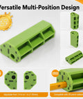 Nail It Scribe Jig Tool Kit With Three Precision Profile Guides And One Adjustable Pencil Scribe Block For Slick Kitchen Filler Cuts And Smooth Wardrobe Installations, green multi-position design.