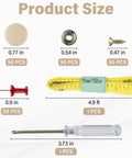 50 Set Car Roof Headliner Repair Kit With 202 Pcs Auto Roof Snap Rivets Retainers And Installation Tool product size details