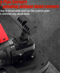 Heavy Duty Angle Grinder And Concrete Polisher With Dual Handle And 6 Speed Settings For Crushing Tile Like Butter Straight Up Badass Electric Wall Sander With 5 9 Inch Diamond Disc showing a close-up of its adjustable handle.