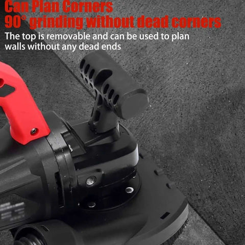 Heavy Duty Angle Grinder And Concrete Polisher With Dual Handle And 6 Speed Settings For Crushing Tile Like Butter Straight Up Badass Electric Wall Sander With 5 9 Inch Diamond Disc showing a close-up of its adjustable handle.