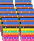 12 Sets Fraction Tiles For Classroom And Homeschool Durable EVA Foam Manipulatives With Laminated Anti Scratch Surfaces Fractions Circles For Hands On Math Learning Kid Friendly