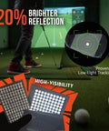 0.25 Inch Reflective Dot Stickers For Golf Launch Monitors, sheets of high reflective glass bead dots on golf simulator background