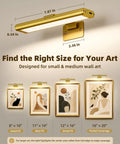 Rechargeable Picture Light For Wall With Remote Control Three Pack Sweet Stick On Magnetic Mount No Fuss Install Ultra Bright Frame Accent Lamp on wall with size dimensions.