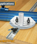 Heavy-Duty 48 Inch All-In-One T-Track And Miter T-Track In One Aluminum Dual Track Extrusion For Precision Router Table Jigs in use