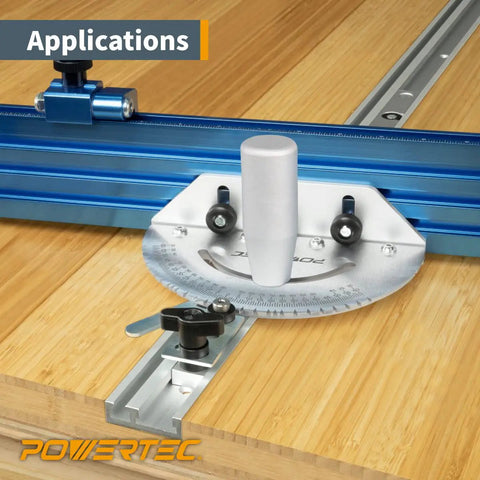 Heavy-Duty 48 Inch All-In-One T-Track And Miter T-Track In One Aluminum Dual Track Extrusion For Precision Router Table Jigs in use