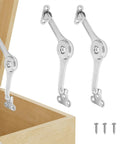Adjustable Lid Stay Hinges For Small Wooden Toy Boxes And Chests, Zinc Alloy Lid Supports For Smooth Safe Opening, Tension Adjustable