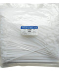 Package of 1000 Count 4 Inch Heavy Duty Cable Zip Ties, Premium Nylon Self Locking Wire Ties, UV Resistant, in clear bag