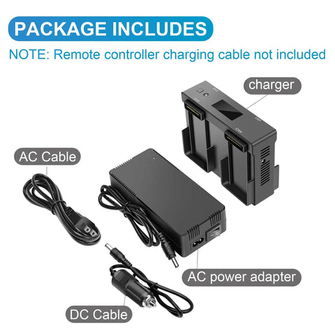 All In One Mavic 2 Pro Zoom Battery Wall And Car Charger Hub For DJI Mavic 2 Series with charger, AC adapter, and cables