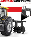 32 Inch Heavy Duty Tow Behind Disc Harrow Plow With Universal 2 Inch Hitch Adjustable Height For ATV, detail on adjustable hole position