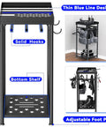 Heavy Duty Police Gear Stand With Four Strong Hangers For Handguns, Belts, Vests And Body Armor, freestanding tactical rack