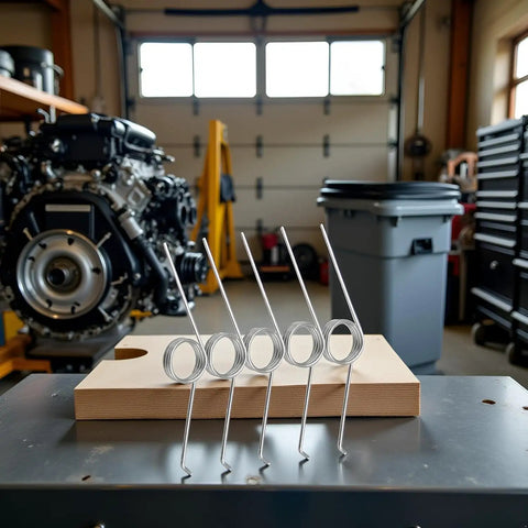 Five Piece V Shaped Torsion Spring Kit With Multi Angle 60 90 120 180 Degrees Steel Wire 1.2mm By 10mm Three Loop