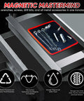 Heavy Duty Magnetic Tool Mat And Tray For Garage Workshop With Flexible PVC Surface And Non Slip Grip Holds Wrenches Screws Drill Bits And Tools Even When Tilted Scratchproof Organizer For Mechanics And DIY Projects inside drawer