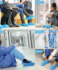 Disposable Shoe Covers 1000 Count 500 Pairs Waterproof Durable Boot Covers For Real Estate Travel Construction Workplace