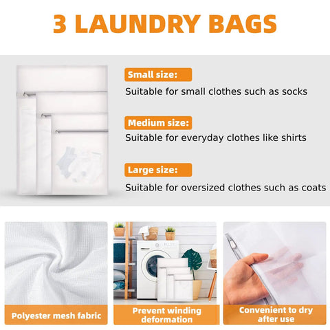 Three Pack 75L Collapsible Laundry Hamper Bins in Black, size guide for small, medium, and large laundry bags