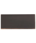 Oil Rubbed Bronze Edge Pull Cabinet Handle With Three Inch Center To Center Mounting And Overall Length Of Three And Three Quarters Inches Contemporary Minimalist Flat Panel Kitchen Drawer Pull 1 Pack front view