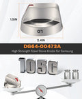 Stove Knob Replacement Kit 5 Pack For Gas Range Oven Cooktop Controls Easy Grip Durable Replacement Knobs For NX58H5600SS NX58F5700WS