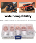 100 Piece Oil Drain Plug Crush Washer Kit Multi Size M10 M12 M14 M16 M18 Aluminum And Copper Gaskets in case