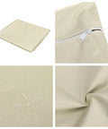 Beige 2/3 Seater Patio Porch Swing Seat Cover Heavy Duty 900D Oxford Waterproof Fabric Cushions Replacement showcased in details