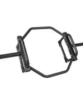 Olympic Trap Bar For Home Gym, 500 Lb Capacity, Alloy Steel, Black Finish, 50 Inch Long, 29 Inch Wide, 14 Inch High, Neutral Grips.