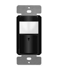 Motion Sensor Light Switch With PIR and Ambient Light Detection, No Neutral Required, 5A 150W LED CFL, Single Pole, Front View