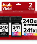Remanufactured XL Ink Cartridges 240XL 241XL For MG3600 MG3620 MG3520 TS5120 MG2120 MG3220 MX372 Two Pack Black And Color