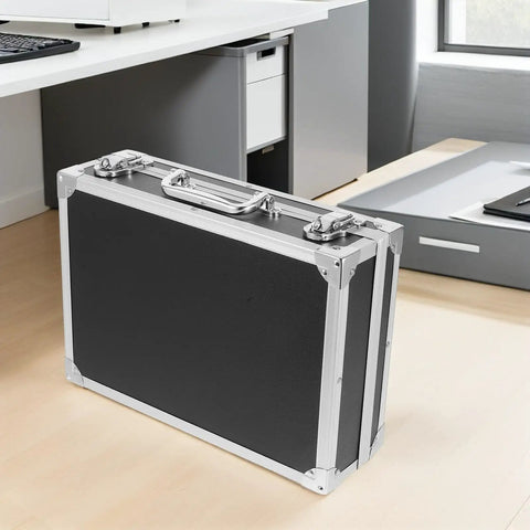 Grab And Go Portable Aluminum Tool Box With Latch System Ultra Lightweight Weather Resistant Hard Case 13 By 9 Inch