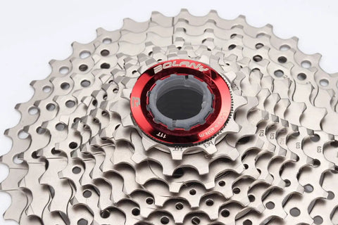 Lightweight 8 9 10 Speed Bike Cassette With 11 To 25T And 32T 36T 40T 42T 46T 50T Options close-up view