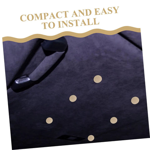 Completed car interior fix using All In One Car Roof Repair Kit For Headliner And Interior Fixes, Upholstery Glue And Buckle Tool, Snap Rivet Retainer And Ceiling Repair Set For Auto Roof Quick DIY Interior Restoration with rivets showing.