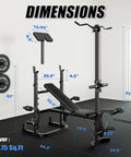 Olympic Weight Bench Set With Leg Extension And Leg Curl 9 In 1 Workout Bench dimensions in home gym setup